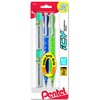 Pentel ICY Automatic Pencil with Lead, 0.7 mm, Assorted Barrels,