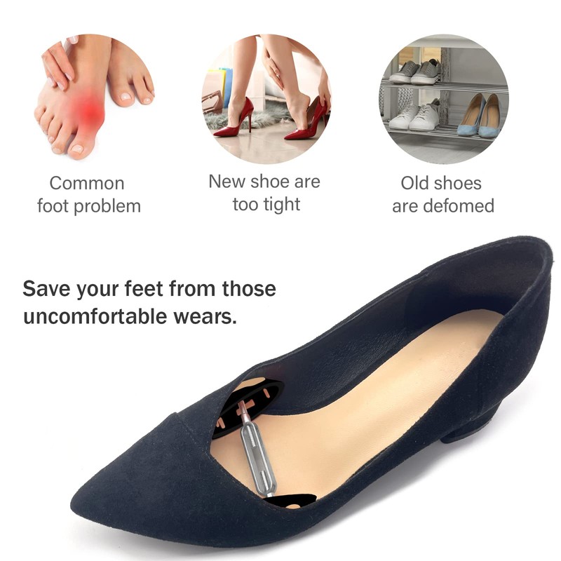 kupnos 2Pair Shoe Stretchers Women Men, Non-Slip Shoe Widener Expander