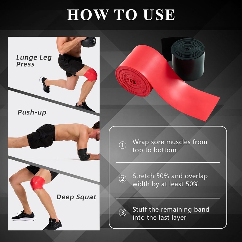 A-TAPE Muscle Floss Bands (5’ Ft Long X 2” inch