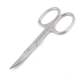 Manicure Nail Scissors - Professional Stainless Steel Pedicure 'Nails Scissor - Extra Sharp Toenail Cutter 3.5" Curved