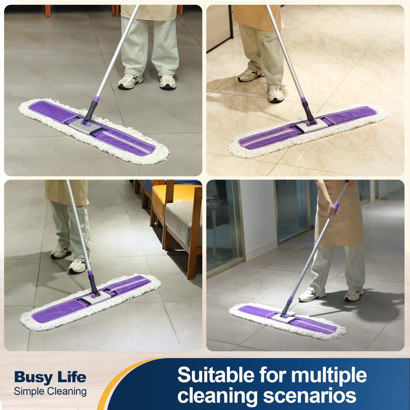 Yocada 36 inch Commercial Dust Mop Industrial Floor Mop for