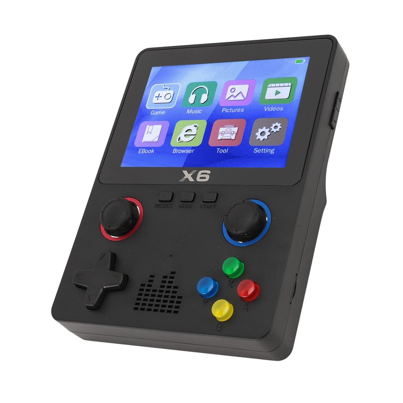 X6 Handheld Game Console with Dual 3D Lockers, 3.5" IPS