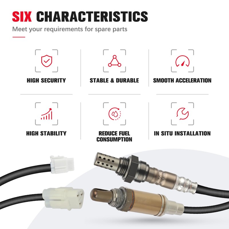 QIJIAUTO O2 Oxygen Sensor Upstream and Downstream Compatible with 1999