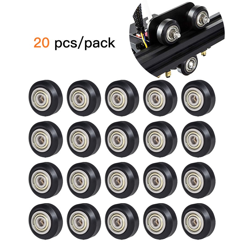 20pcs 3D Printer Parts POM Pulley Wheel 625zz Idler Pulley