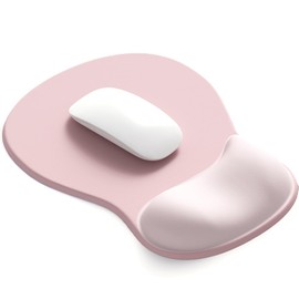 DEMON CHEST ErgoComfort Gel Wrist Rest Mouse Pad-Ergonomic Office Mousepad with Wrist Support-Non-Slip, Design Desk Accessories Mat for Home&Game Decor (02Pink Serenity)