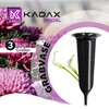 Kadax Plastic cemetery vase, weatherproof, frost-proof flower vase with spike,