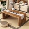Folding Coffee Table No Assembly Japanese Floor Table Foldable, Bamboo