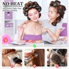 Big Self-Grip Hair Curlers Rollers with Stainless Steel Duckbill Clips