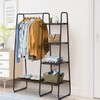 Tangkula Metal Garment Rack, Free Standing Closet Storage Organizer w/