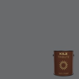 KILZ TRIBUTE Paint & Primer, Interior, Semi-Gloss, Motor Gray, 1 Gallon