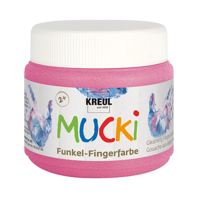 KREUL 2318, Mucki Fingerpaint Scintillante, 4 x 150 ml in