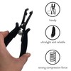 hair2heart Rebonding Set: Professional Hair Extension Kit with Heat Tongs,