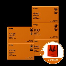 클라리온 비타민C 30g 30정 5개 + 쇼핑백 / 클라리온 비타민C 30g 30정 5개 + 쇼핑백