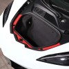 autopart2021 Red Front Trunk Bezel Gloss Stainless Plate Trim For