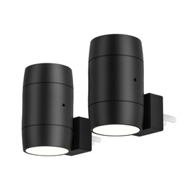 2 PCS Rotatable LED Night Light, Plug-in, Fit Horizontal/Vertical Outlets,with Light Sensor, 0-100LM Adjustable Brightness, Ideal for Bedroom, Bathroom, Stairs, Hallway