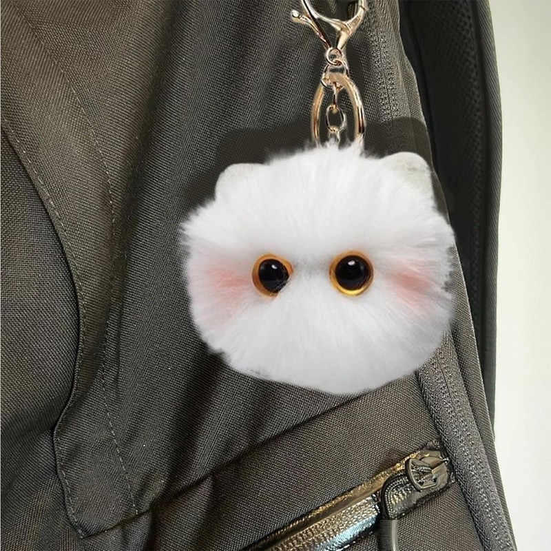 CPRNQY Pack of 2 Key Fob Cat, Key Ring Cat