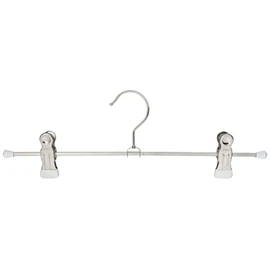MAWA Clothes Hangers, White, 12.8 x 3.9 x 0.9 inches (30 x 10 x 2.5 cm), MAWA Skirt Pinch Hangers, Set of 10