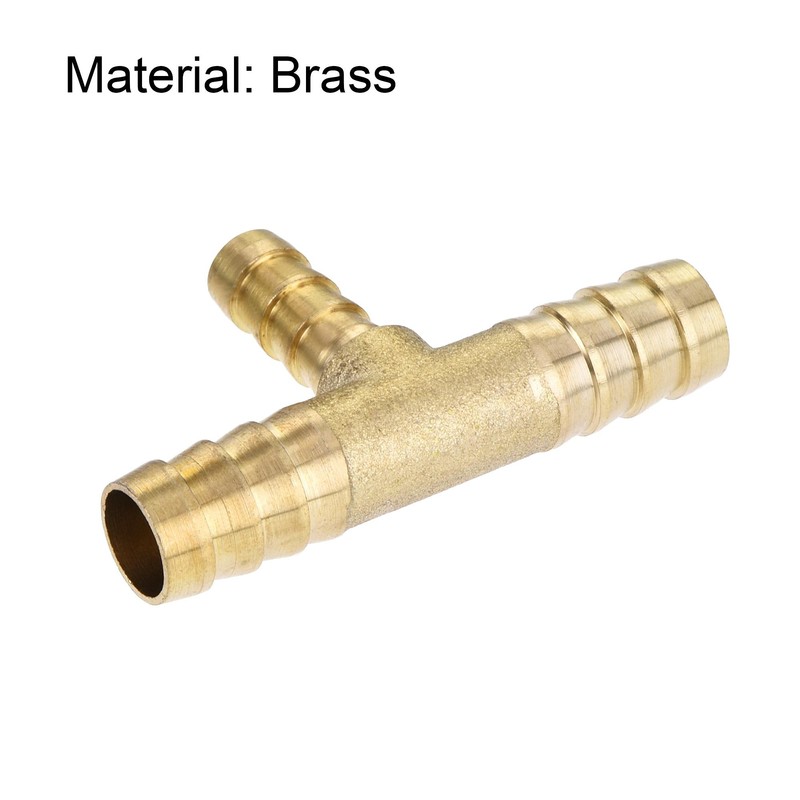 uxcell Reducing Barb Hose Fitting Tee T Shape Pipe Connector