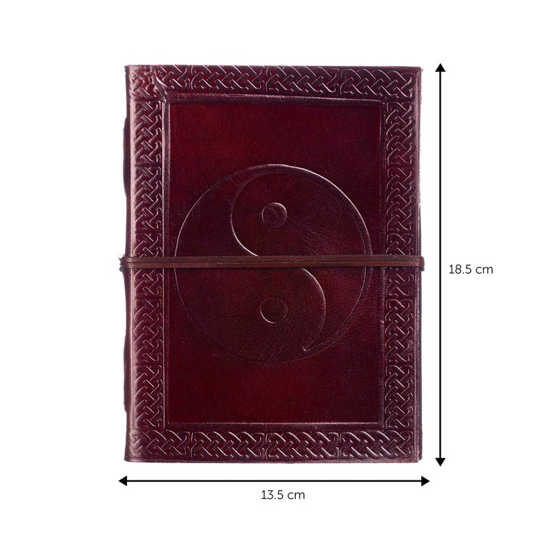 Indra Yin Yang Leather Journal Notebook