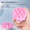 頭皮ブラシ、桜、有机シャンプーブラシ頭皮マッサージ、頭皮のケア、人体工学設計、頭皮ブラシ、頭皮の清潔、乾湿両用頭皮マッサージブラシ