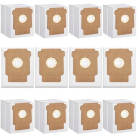 12 Pack Q0520 Vacuum Bags for iRobot Roomba Vacuum 2 Q0520 Essential Robot Vacuum Cleaner,Roomba 105 Combo,Plus 405 404 505 Combo Robot Vacuum Cleaner,Disposable Auto-Empty Dust Bin Bags