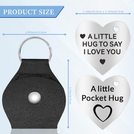 Pocket Hug Token - Gifts for Boyfriend Valentines Day Gifts Long Distance Relationship Keepsake Double Sided Romantic I Love You Sign Birthday, Christmas, Wedding Gift for Girlfriend, Wife, Fiancee