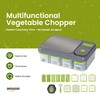 Vegetable Chopper with Containers – Multi-Functional Slicer, Dicer, Shredder &