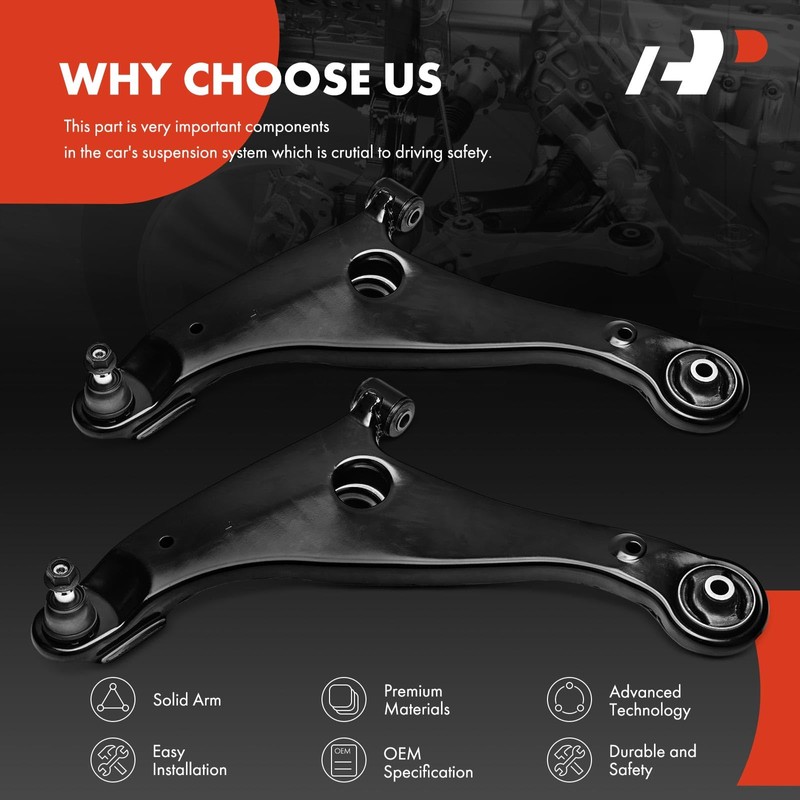 A-Premium 2 x Front Lower Control Arms, with Ball Joint