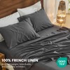 Bedlifes 100% French Linen Sheets King Size 18-24”Extra Deep Pocket