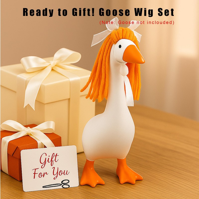 ACHREPLA 3 Pcs Knitted Wigs for 7 Inch Desk Goose
