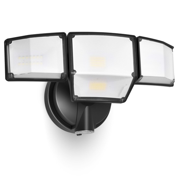 LUTEC 80W Dusk to Dawn Flood Lights Outdoor, 9000LM Super