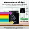AURAFY Stash Jar with Hygrometer Lid - UV Glass, Airtight