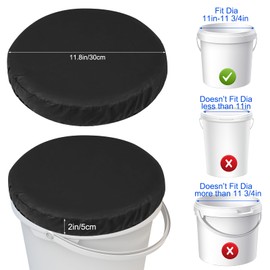 5 Gallon Bucket Seat Lid Waterproof Cover, 2PCS 360-Degree Swivel Bucket Lid Seat Leather Covers Black Buckets Seats Cover for 5 Gallon Buckest Seats Lids and Hunting, Fishing (Not Include Lid)