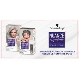 Schwarzkopf - Nuance Suprême - Hair Colour - Shade on Tone - Optimum Coverage for White Hair - PH Neutral - Aonia Free - Light Grey S1 - Case 60 ml