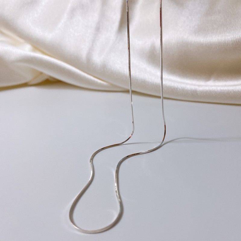 Silver 925 Snake Snake Necklace Silver 41cm / 실버925 스네이크