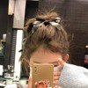 Zixui Ribbon Clip, Ribbon Rubber, Hair Pin, PU Leather, Bowknot,