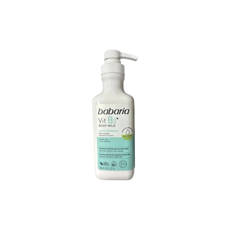 Leche Hidratante Corporal 24h Vitamina B3 Pieles Sensibles