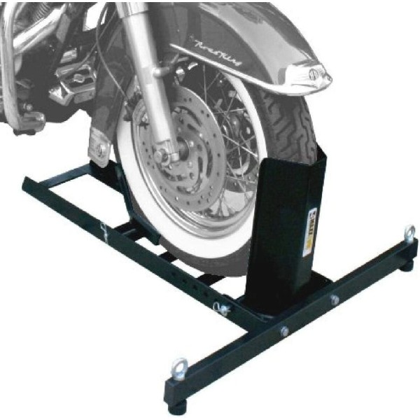 Unbranded Adjustable Motorcycle Wheel Chock Stand Heavy Duty 1800lb Weight