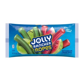 Jolly Rancer 🟢 New Exclusive Jolly Rancher Watermelon & Green Apple Chewy Candy Ropes 10oz
