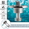 2 Pcs Oval Garboard Drain Plug,316 Stainless Steel Marine Drain