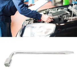 Llave tipo L para llantas de camión de automóvil, alta dureza Llave de tubo hexagonal duradera Llave de rueda de repuesto para automóvil Barra de palanca de extracción para reparación de(19 mm)