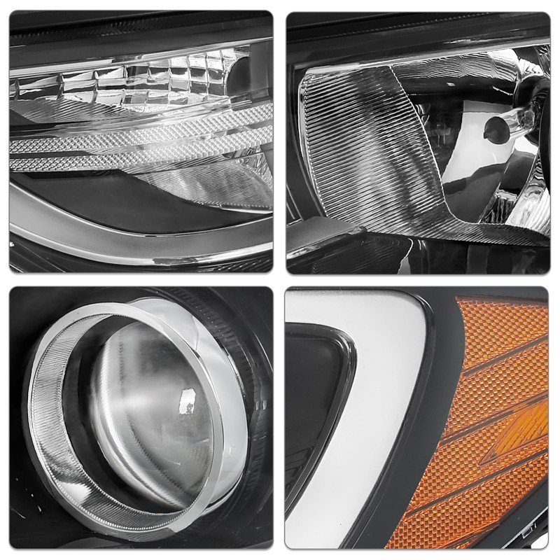 SOCKIR Halogen Headlight Assembly Fit for 2017 2018 Elantra No