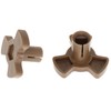 Microwave Turntable Coupler 2 Pcs Microwave Oven Turntable Roller Guide