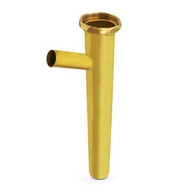 22GA Brass WashmachineTailpiece Branch 1-1/2" x 12" Slip Joint Washer Machine Branch 3/4" Branch Outlet