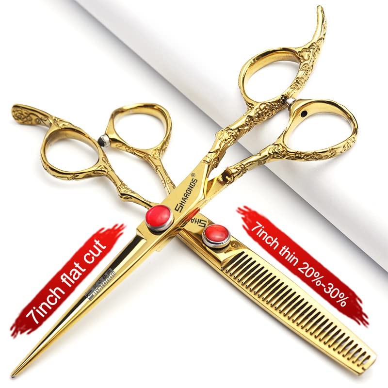 6/7 Inch Professional Hairdressing Scissors, Haircut, Rose Pattern, Hairdressing Scissors,