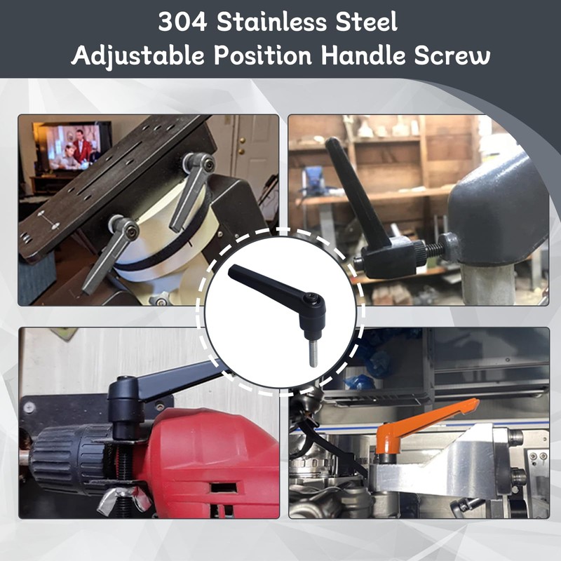 Begino Clamping Lever Handles with Quick Release Push Button Locking,