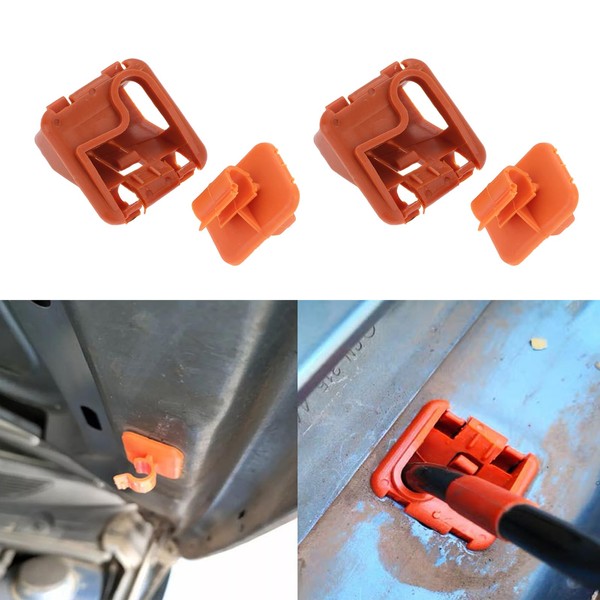 2 Sets Bonnet Holder Bonet Rod Holder Retaining Clip, Plastic