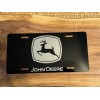 John Deere Black Laser Engraved John Deere License Plate