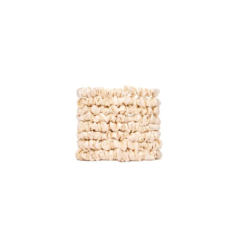 Veganboost Small Satin Scrunchies Nude