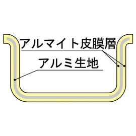 TKG (teikeizii) Aluminum (Anodized) One hand Shallow Pan (with scale)/15 cm akt8315 